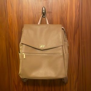 Freshly Picked butterscotch backpack diaper bag.